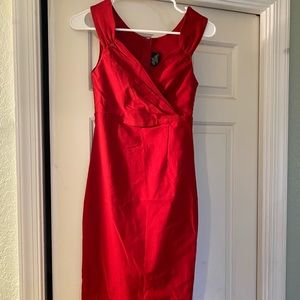 Red cocktail dress
